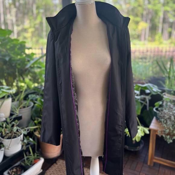 Calvin Klein Windbreaker Soft Shell Hoodie Jacket Mock Neck Full Zip Small EUC - Picture 5 of 8